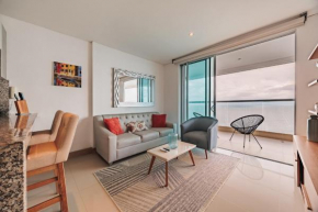 Magnífico apto de 1 habitación con vista inmejorable al mar en Bocagrande